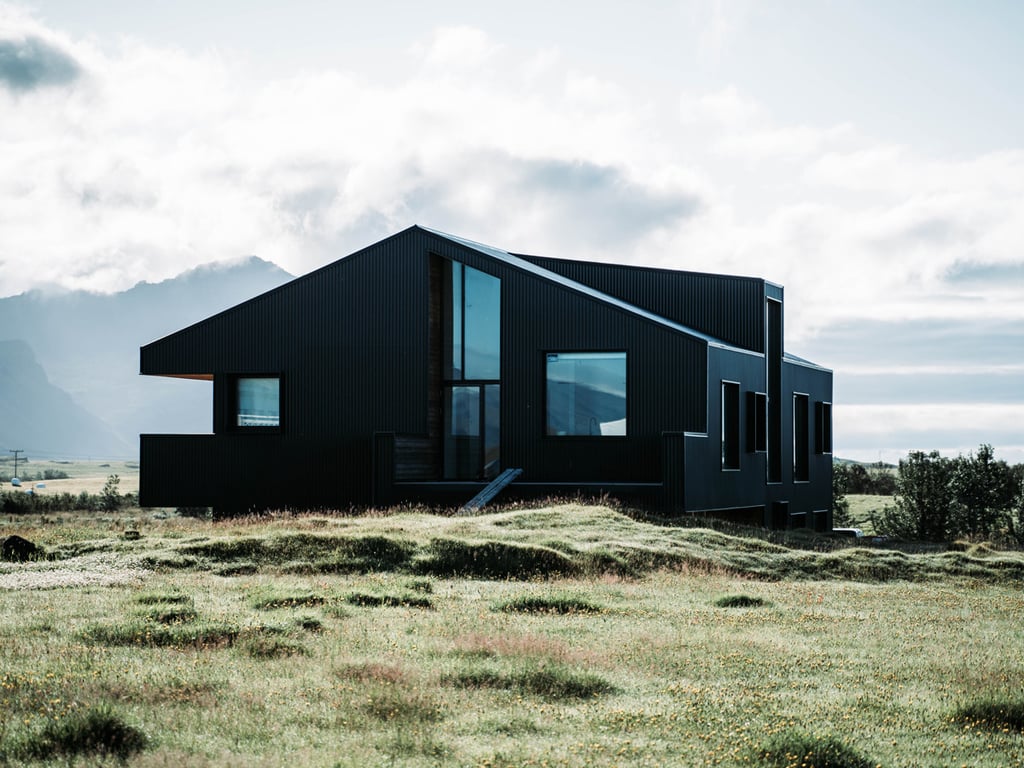 Black modern farmhouse
