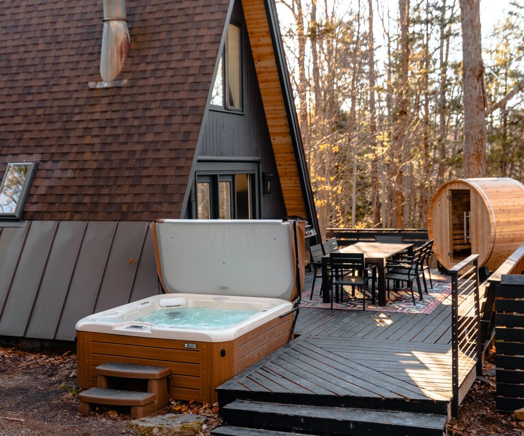Hot tub deck idea