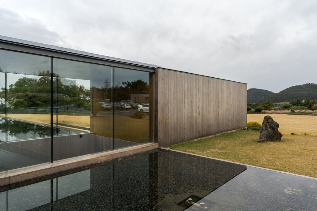 Modern barn house natural materials