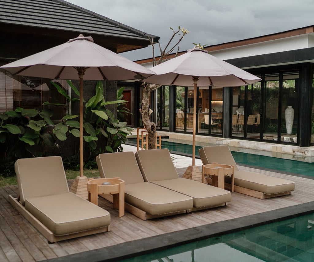 Wood pool deck idea