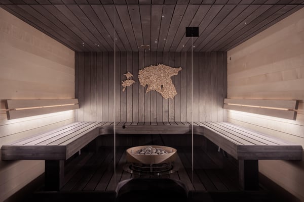 luxury home sauna for custom home features list