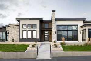 Top Architects Utah Custom Homes Design in Utah - Jewkes Design - Modern Stone37