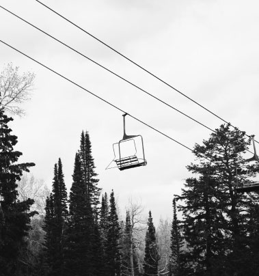 A Park City UT ski resort chair lift